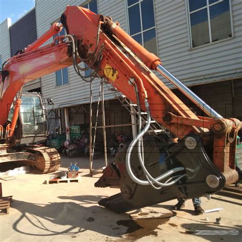 mini excavator with shear attachment|scrap metal shears for excavators.